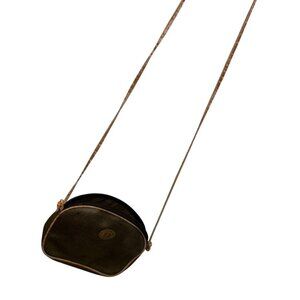 Fendi Italy brown leather Vintage cross body clutch bag